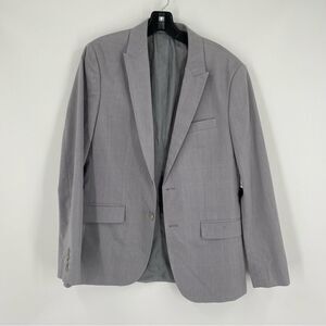 Calvin Klein Men’s 2 Button Cotton Blend Light Gray Blazer Suit Sports Jacket S